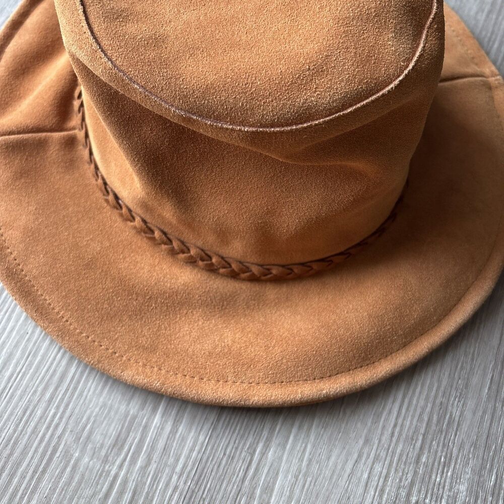 Free People Tennessee Suede Floppy Bucket Hat Boho Hippie Festival One Size - Picture 8 of 14